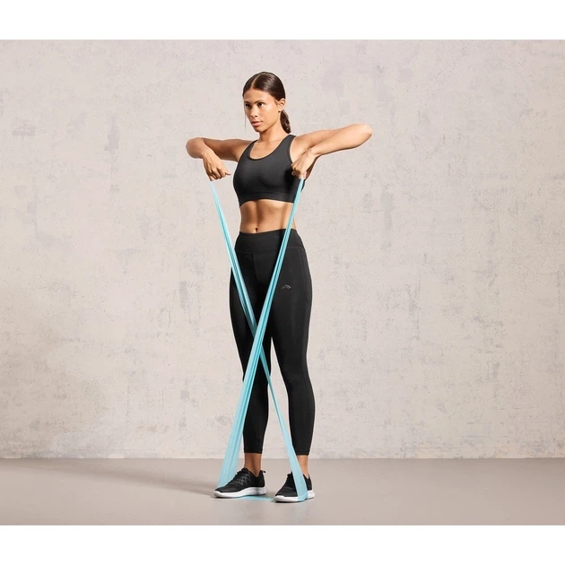 Набор эластичных резинок для фитнеса Crivit Bandes De Fitness 4 шт (легкий/средний) - изображение 5