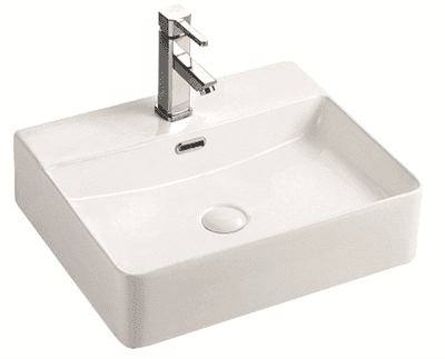 Умывальник накладной керамический Mixxus Premium Quadro-0201 с переливом 500x420x120mm (MP6478) - изображение 2