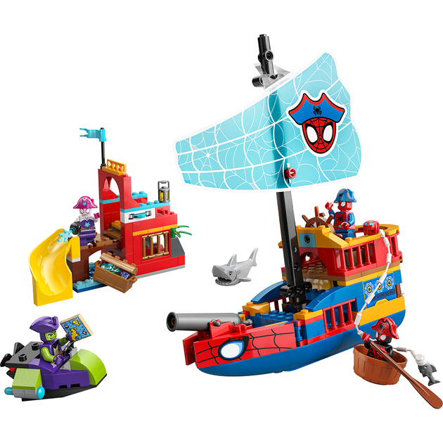 Конструктор LEGO Marvel Spidey Піратський корабель команди Павука 201 деталь (11208-) - зображення 3