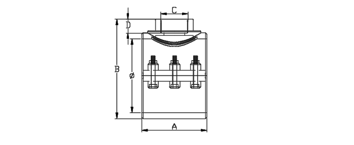 Хомут-врізка сідло зажимне ПП Hidroten d200x1 1/2" - зображення 2