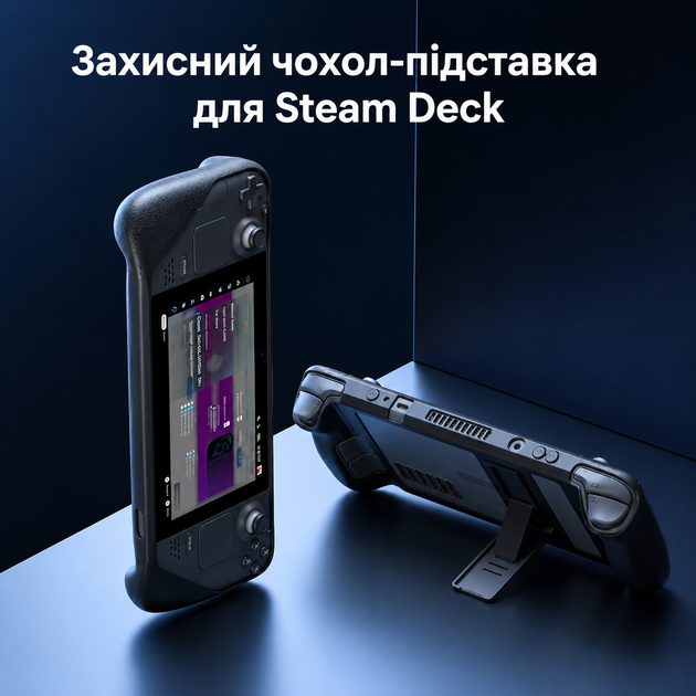 Оригинальный защитный бампер JSAUX PC0105 для Steam Deck/OLED с регулируемой подставкой - изображение 6