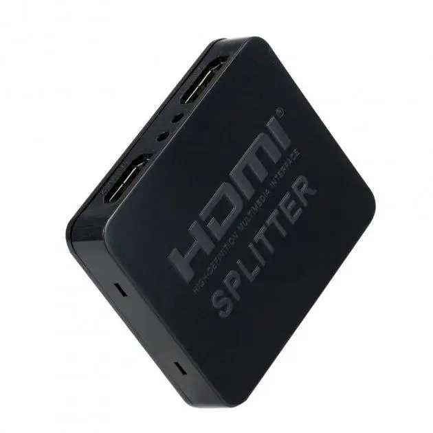 HDMI сплиттер PowerPlant 1x2, Full HD 1080P 30 Гц, HDMI 2.0, 3D, разветвитель на 2 экрана, Micro USB - изображение 3