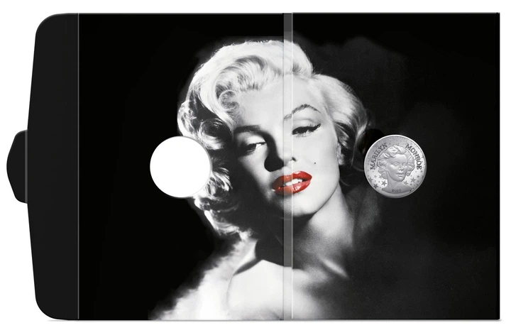 Срібна монета 10 євро Мерилін Монро у сувенірному пакованні. France 10 euro silver coin 2026 - Marilyn Monroe - изображение 2