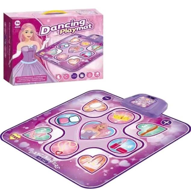 Танцевальный коврик для детей Dancing Playmat 90х108 см с работой от батареек Pink - изображение 2
