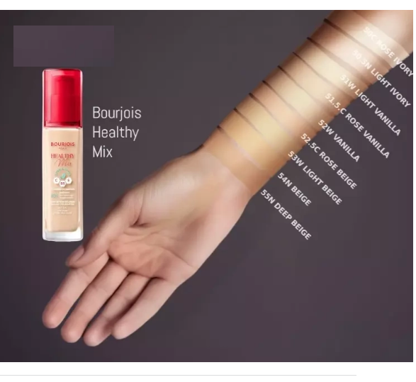 Тональна основа для обличчя Bourjois Healthy Mix Clean & Vegan 51W - Light Vanilla, 30 мл - зображення 2