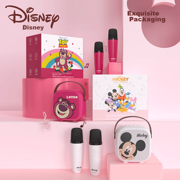 Портативная колонка Disney MK01 с функцией караоке 5W - Фото 5 Портативная колонка Disney MK01 с функцией караоке 5W - изображение 5