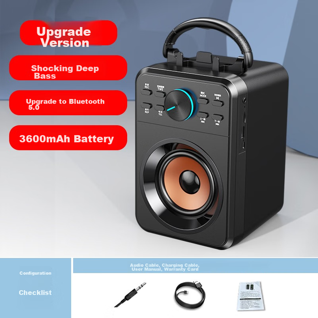 Колонка Saida SADA Bluetooth беспроводная уличная громкая, портативная, модель X1 - изображение 3