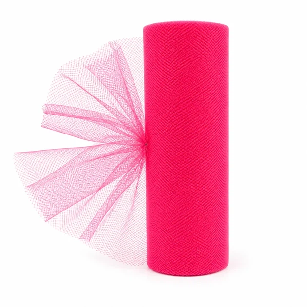 Фатин малиновий 15 см × 25 ярдів (ФН-15/106) - Фото 1 Фатин малиновий 15 см × 25 ярдів (ФН-15/106) - зображення 1