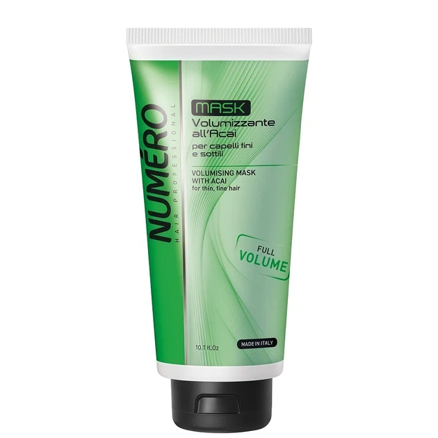 Маска BRELIL Professional Volume Numero Volumising Mask with Acai для надання волоссю об’єму з екстрактом асаї 300 мл - Фото 1 Маска BRELIL Professional Volume Numero Volumising Mask with Acai для надання волоссю об’єму з екстрактом асаї 300 мл - зображення 1