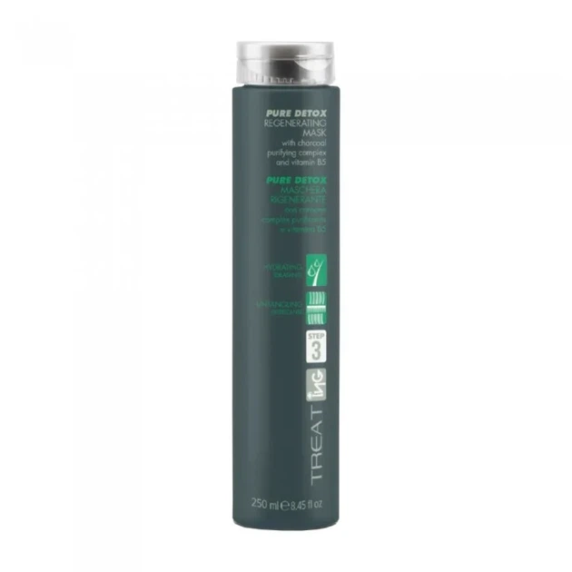 Маска ING Professional PURE DETOX Regenerating Mask Step 3 «Детокс» для відновлення волосся з вугіллям, оліями лаванди та розмарину 250 мл - Фото 1 Маска ING Professional PURE DETOX Regenerating Mask Step 3 «Детокс» для відновлення волосся з вугіллям, оліями лаванди та розмарину 250 мл - изображение 1