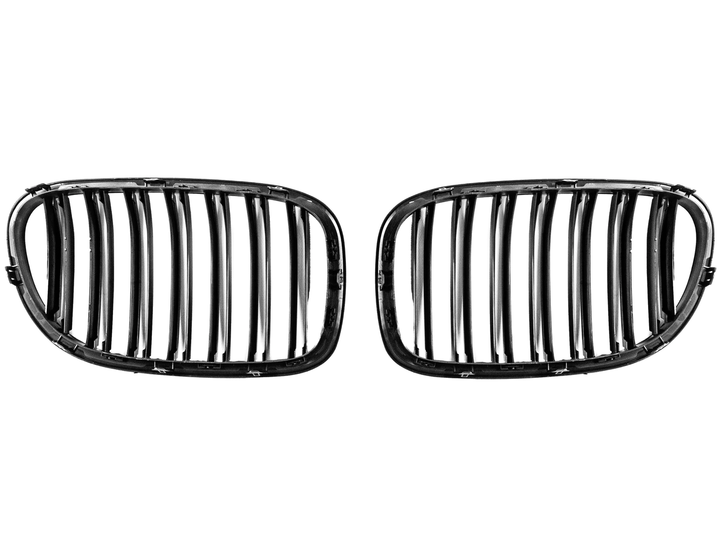 Ноздри решетка радиатора M-Look черный глянец для BMW 7 серия F01/F02 2008-2015 гг - изображение 2