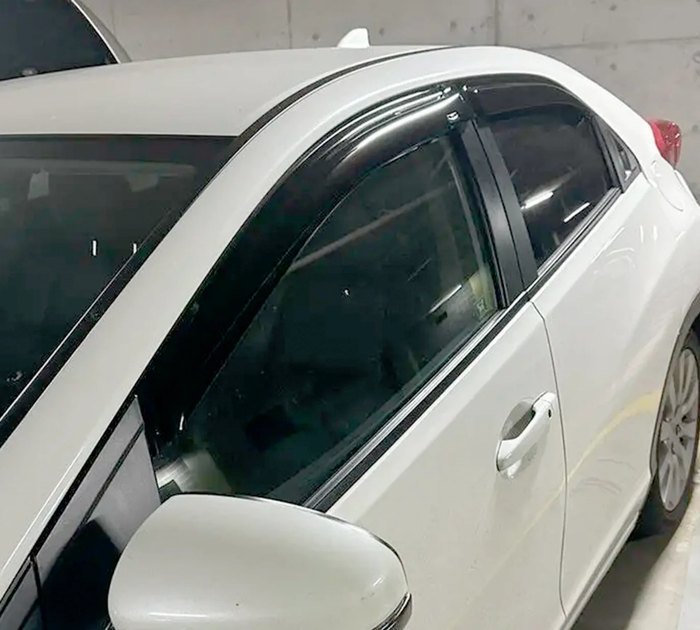Ветровики на окна (4 шт, HIC) для хэтчбек Honda Civic HB 2012-2020 гг - изображение 3