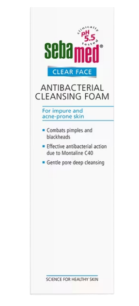 Pianka do mycia twarzy Sebamed antybakteryjna 150 ml (4103040138118) - Zdjęcie 2 Pianka do mycia twarzy Sebamed antybakteryjna 150 ml (4103040138118) - obraz 2