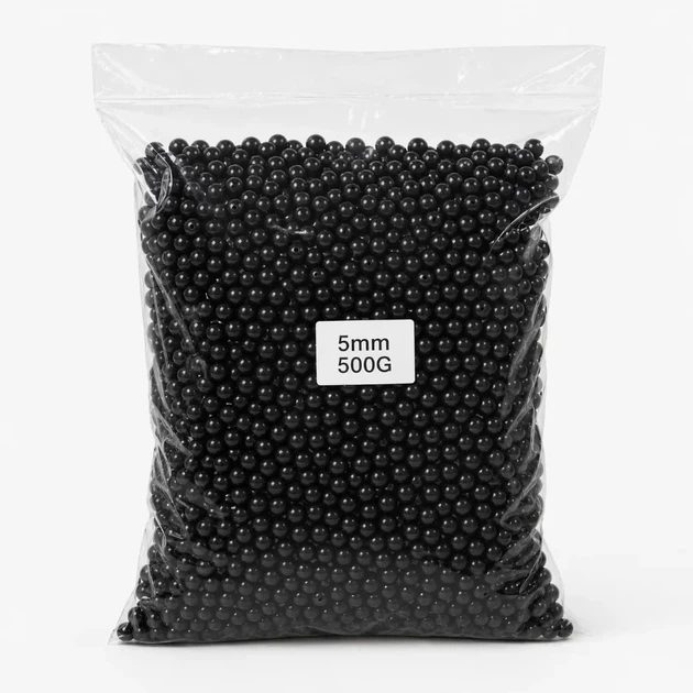 Намистини кульки чорні 5 мм 500 г (black-500/5мм) - Фото 1 Намистини кульки чорні 5 мм 500 г (black-500/5мм) - изображение 1