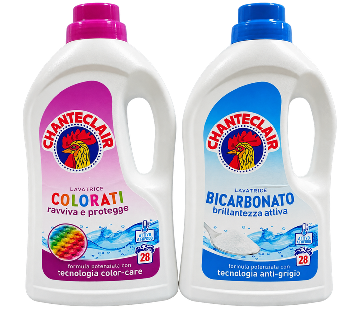 Набор гелей для стирки Chanteclair Colorati + Bicarbonato, для цветного и белого белья, 2 × 1260 мл - изображение 2