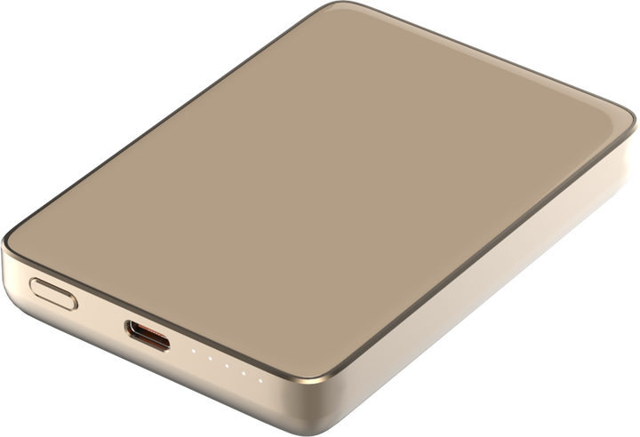 УМБ Atria WPD-W72G 10000 mAh 20W PD USB-C 15W Wireless MagSafe Gold (WPD-W72G) - зображення 2