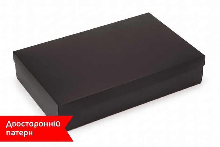 Коробка "Мега" 400×250×80 мм Чорна М0046-о17 - Фото 2 Коробка "Мега" 400×250×80 мм Чорна М0046-о17 - зображення 2
