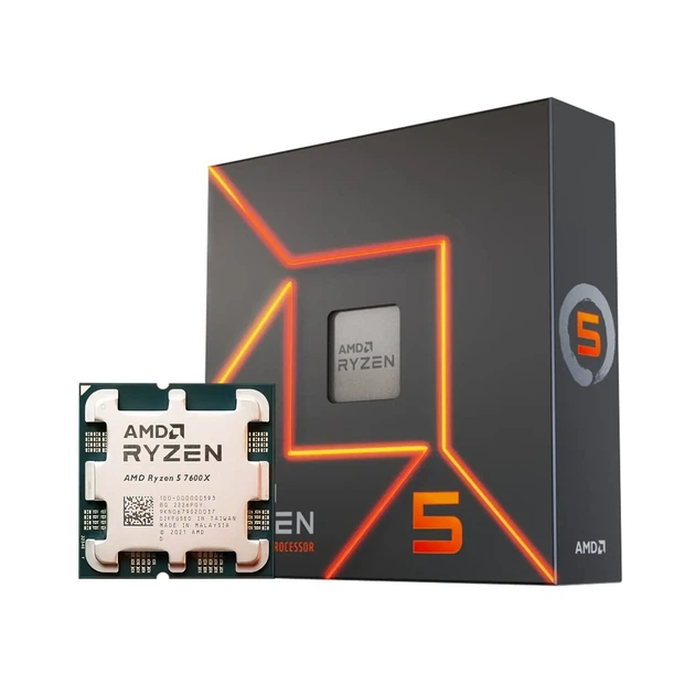 Процесор AMD Ryzen 5 7600X (6C/12T, 4.7-5GHz,38MB,105W,AM5) BOX - Фото 1 Процесор AMD Ryzen 5 7600X (6C/12T, 4.7-5GHz,38MB,105W,AM5) BOX - зображення 1