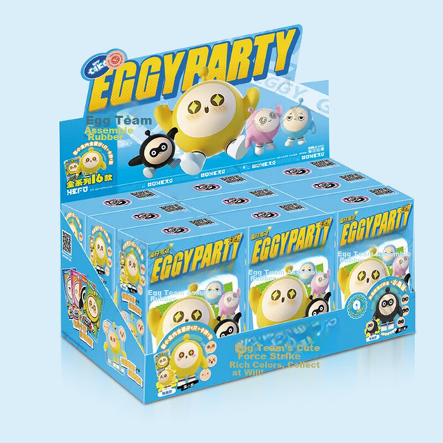 Набор для переодевания Kayou Egg Party Blind Box из резины и картона, игрушка для мальчиков и девочек, подарок на день рождения для ребенка. - изображение 7