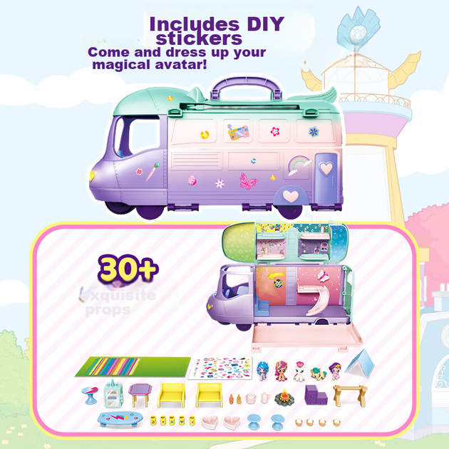 Набор игрушек MY LITTLE PONY «Волшебный автобус» светящийся для девочек - Фото 5 Набор игрушек MY LITTLE PONY «Волшебный автобус» светящийся для девочек - изображение 5