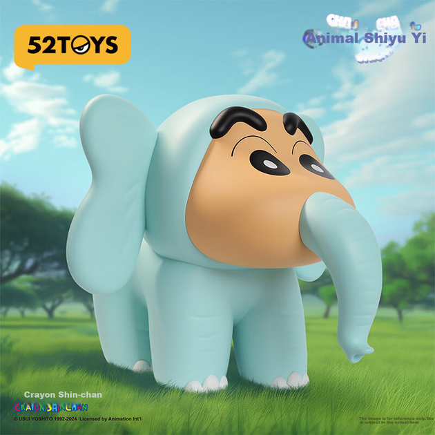 52TOYS Crayon Shin-chan Animal Cha Cha Cha PLUS Слон Плюшева Фігурка Іграшка Колекційний подарунок на день народження - изображение 2