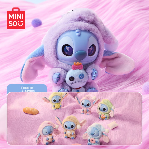 Фигурка MINISO Disney Стич плюшевая слепая коробка подарочная - Фото 3 Фигурка MINISO Disney Стич плюшевая слепая коробка подарочная - изображение 3