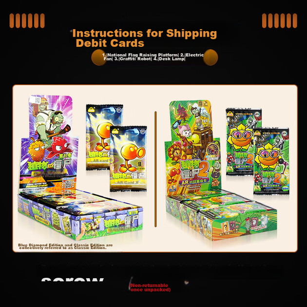 Карточная игра Qiji Plant vs. Zombies, классическое издание, полная коробка, для мальчиков и девочек - Фото 8 Карточная игра Qiji Plant vs. Zombies, классическое издание, полная коробка, для мальчиков и девочек - изображение 8