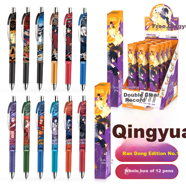 Ручка гелева Kayou Naruto, сліпа коробка, автоматична, подарункова - зображення 9
