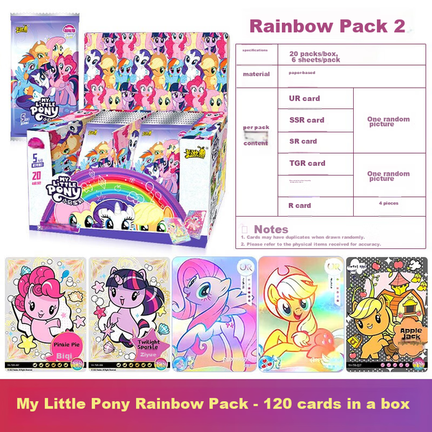 Карточки коллекционные Kayou My Little Pony радужный набор, коробка - изображение 5