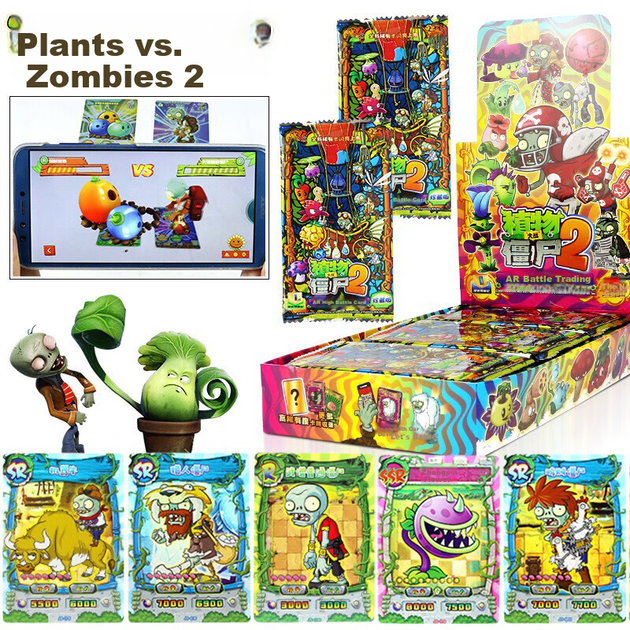Игрушка Plants vs Zombies карточная коллекционная классическая - изображение 6