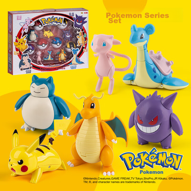 Игрушка-трансформер ZhuangChen Pokemon покебол Пикачу, 6 дюймов - изображение 2