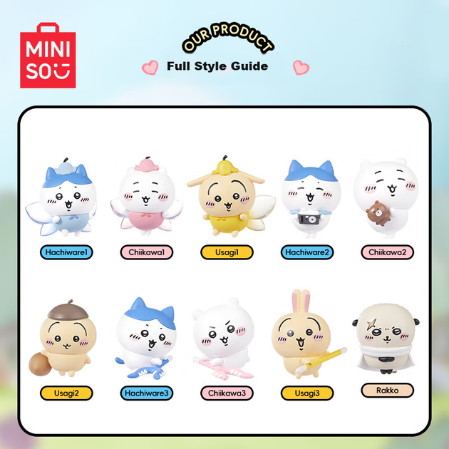 Фигурка MINISO Chiikawa Happy Companion в закрытой коробке, игрушка, Усаги Джи И, Little Eight, подарок на день рождения для мужчин и женщин. - изображение 2