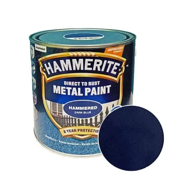 Краска по металлу 3-в-1 Hammerite молотковая Hammered 5 литров Цвет Коричневый - зображення 4