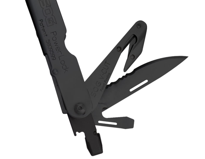 Мультитул SOG PowerLock V-Cutter 18 Інструментів (SOG-B63N-CP) Чорний - зображення 6