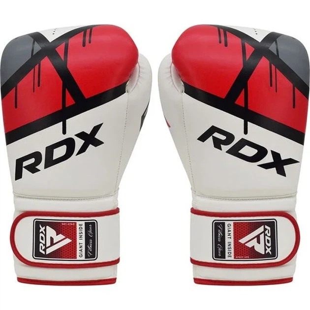 Боксерські рукавиці RDX PU 16 унцій Червоні з капою в комплекті - зображення 2