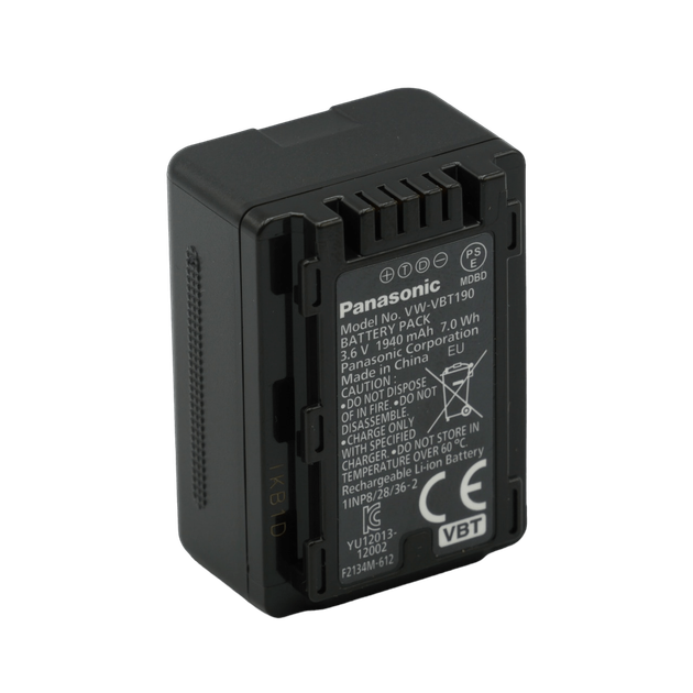 Акумулятор Panasonic VW-VBT190E-K - Фото 2 Акумулятор Panasonic VW-VBT190E-K - зображення 2