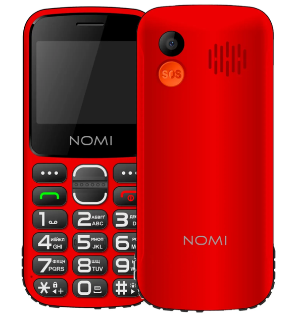 Мобильный телефон Nomi i2320 Red UA - Фото 1 Мобильный телефон Nomi i2320 Red UA - изображение 1