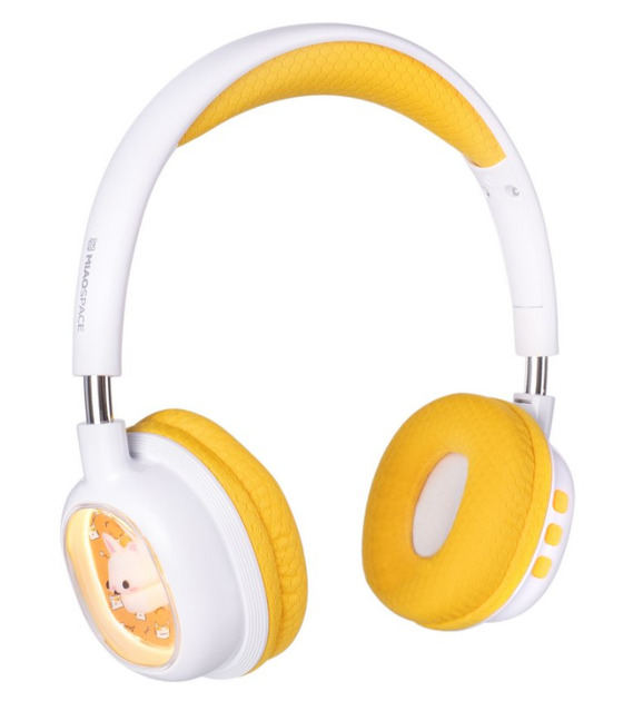 Беспроводные детские наушники Gelius MIAOSpace GP HP-009 White/Yellow - Фото 2 Беспроводные детские наушники Gelius MIAOSpace GP HP-009 White/Yellow - изображение 2