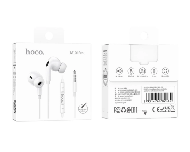 Навушники Hoco M101 Pro white - Фото 3 Навушники Hoco M101 Pro white - зображення 3