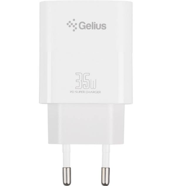 Сетевое зарядное устройство Gelius PD35W GP-HC054 PPS Type-C White - Фото 3 Сетевое зарядное устройство Gelius PD35W GP-HC054 PPS Type-C White - изображение 3