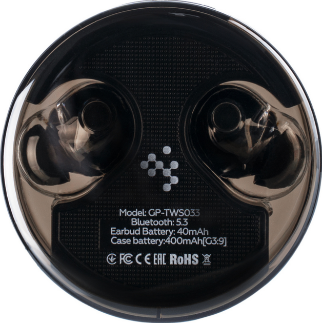 Бездротові навушники TWS Gelius Incredible GP-TWS033 (Incredible series) Dark Night - зображення 5