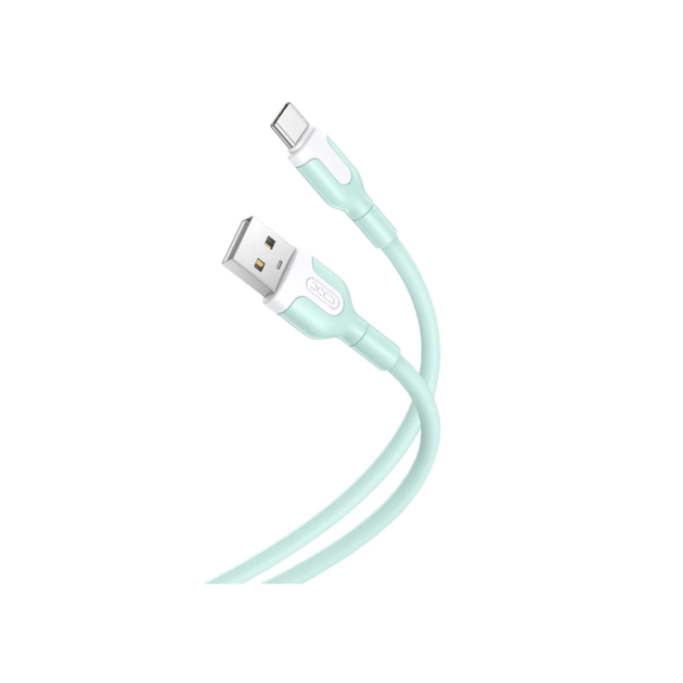 USB Кабель XO NB212 Type-C 2.1A/1m Green 76163 - Фото 1 USB Кабель XO NB212 Type-C 2.1A/1m Green 76163 - зображення 1
