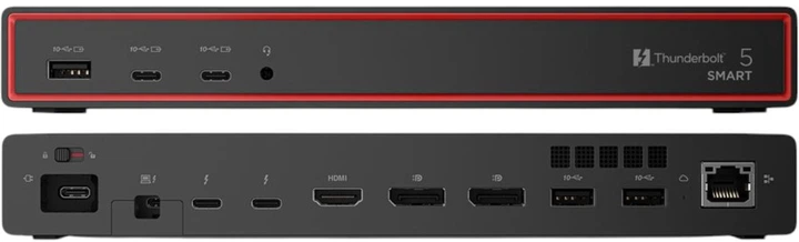 Stacja dokująca Lenovo Thunderbolt 5 Smart Dock WS 265W (40BA0265EU) - Zdjęcie 2 Stacja dokująca Lenovo Thunderbolt 5 Smart Dock WS 265W (40BA0265EU) - obraz 2