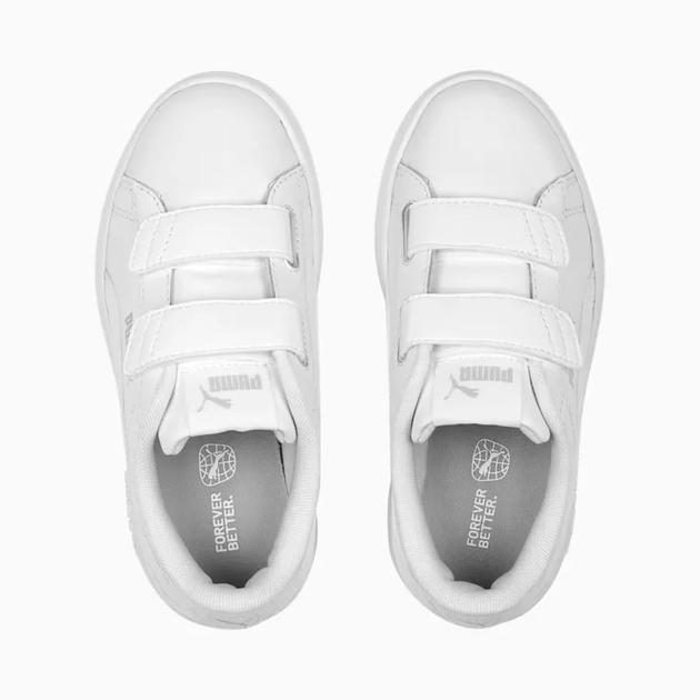 Кросівки Puma Smash 3.0 Leather V White/Cool Light Gray 31-13-19.5см - Фото 4 Кросівки Puma Smash 3.0 Leather V White/Cool Light Gray 31-13-19.5см - изображение 4