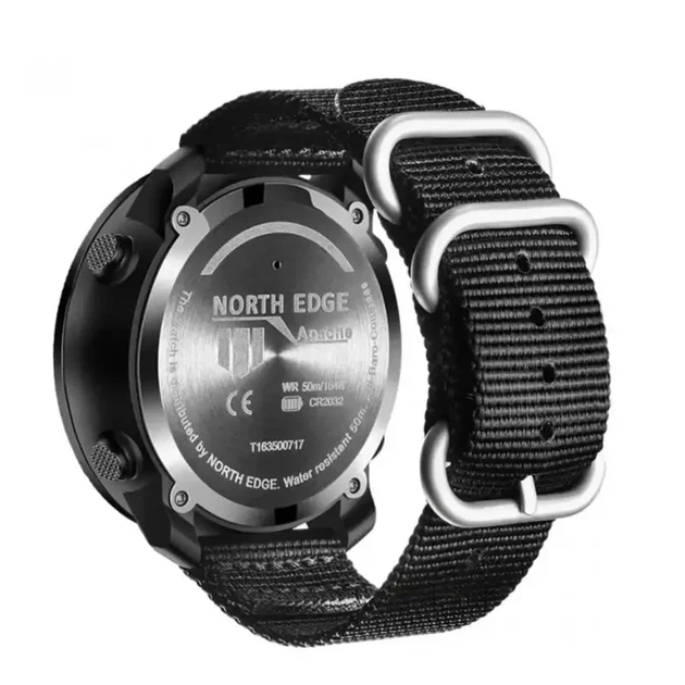 Ремінець North Edge Nylon для годинників 24 мм чорний - зображення 3