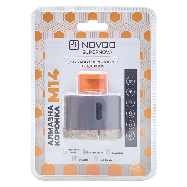 Алмазная коронка NOVQO Supernova 55мм (М14) (BP_1100) - изображение 3
