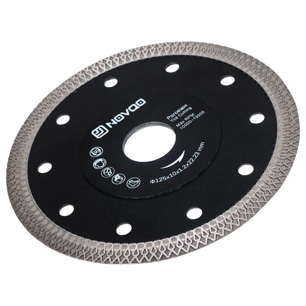 Диск алмазный X turbo 125*10*1.2*22.23 мм NOVQO (BP_1085) - изображение 3