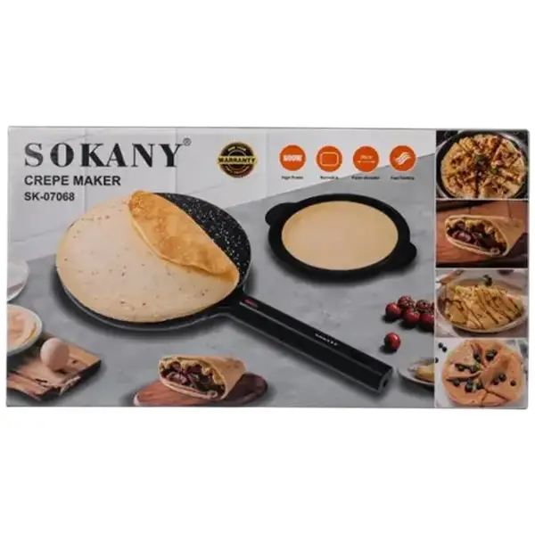 Млинниця електрична 600 Вт 20 см(SK-07068)(Sokany) - изображение 8