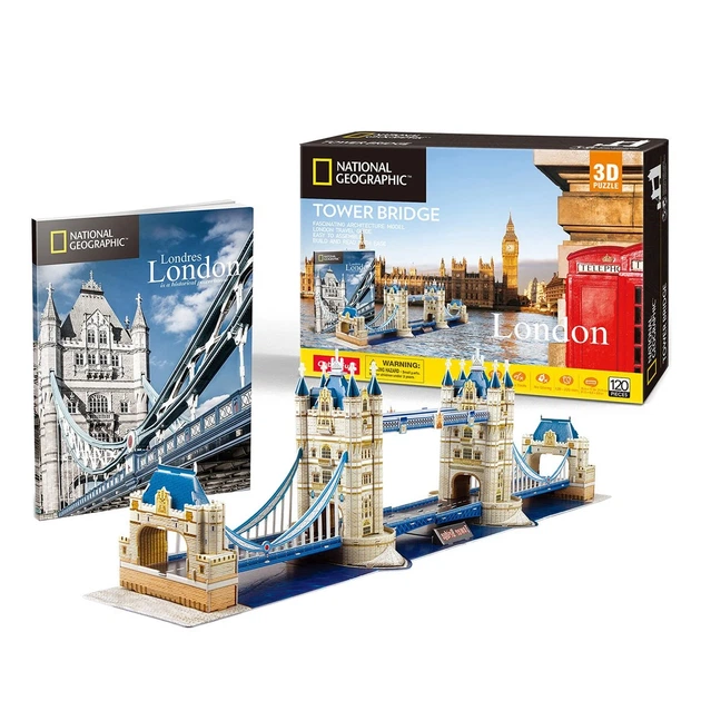 3D Пазл CubicFun National Geographic Тауерський міст ,DS0978H - Фото 4 3D Пазл CubicFun National Geographic Тауерський міст ,DS0978H - зображення 4