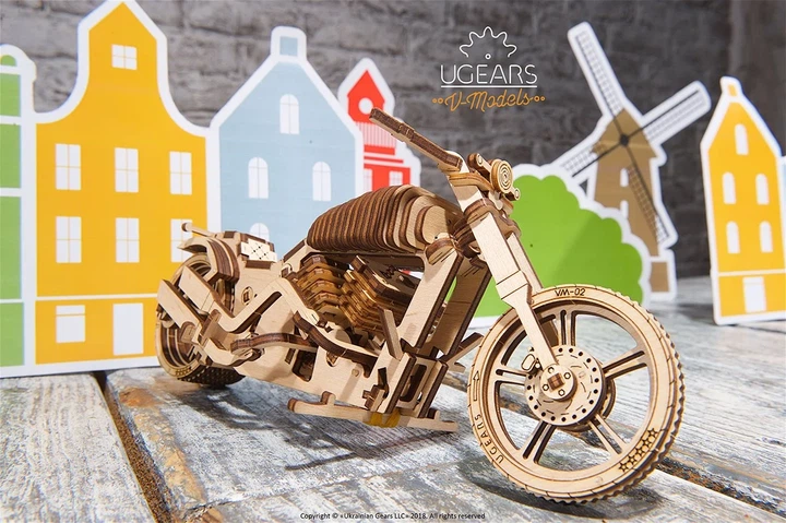 Механічний 3Dпазл Ukrainian Gears Байк 189 ел, 70051 - зображення 7